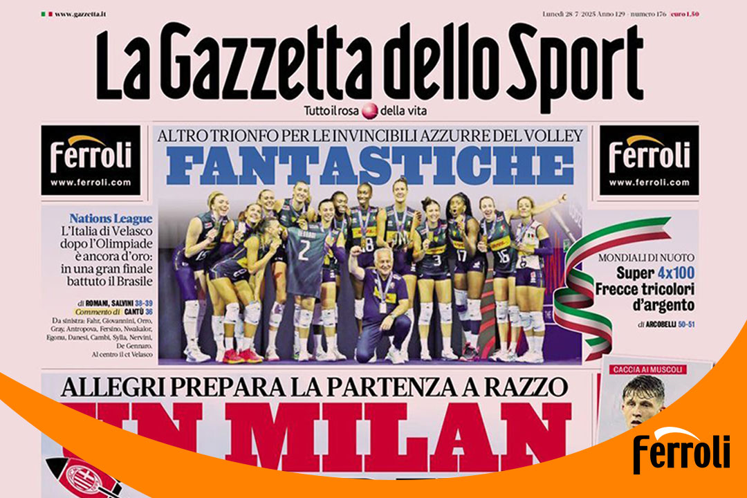 法羅力強勢登陸《米蘭體育報》頭版！